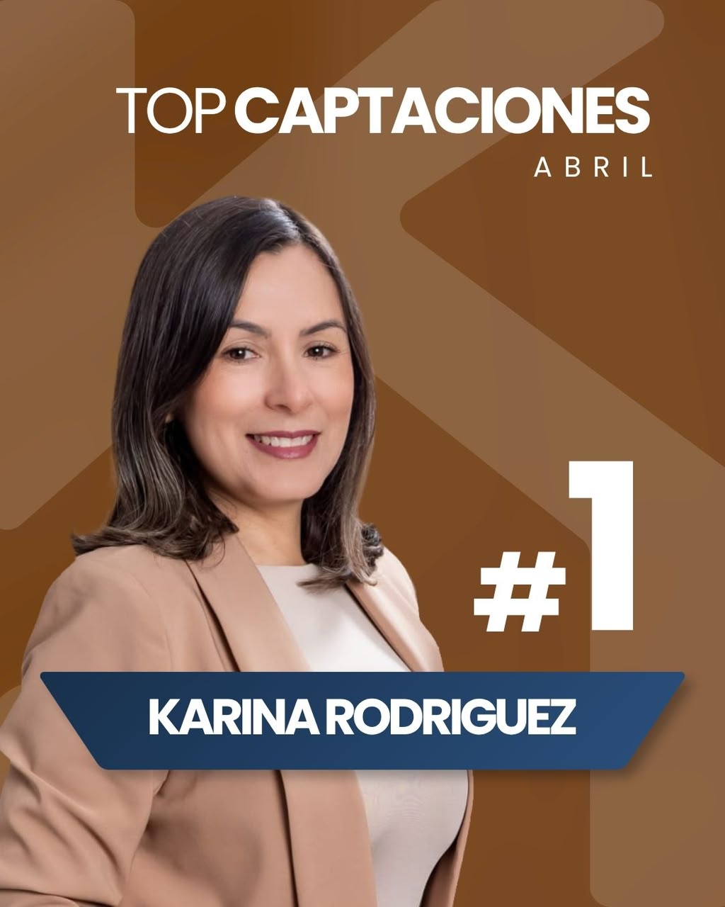 Top Captaciones puesto #1 - Abril