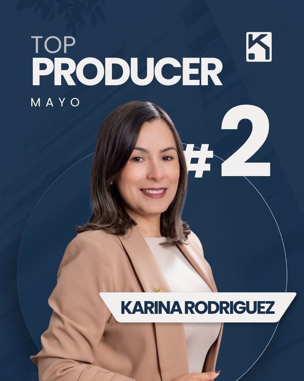 Top Producer puesto #2 - Mayo